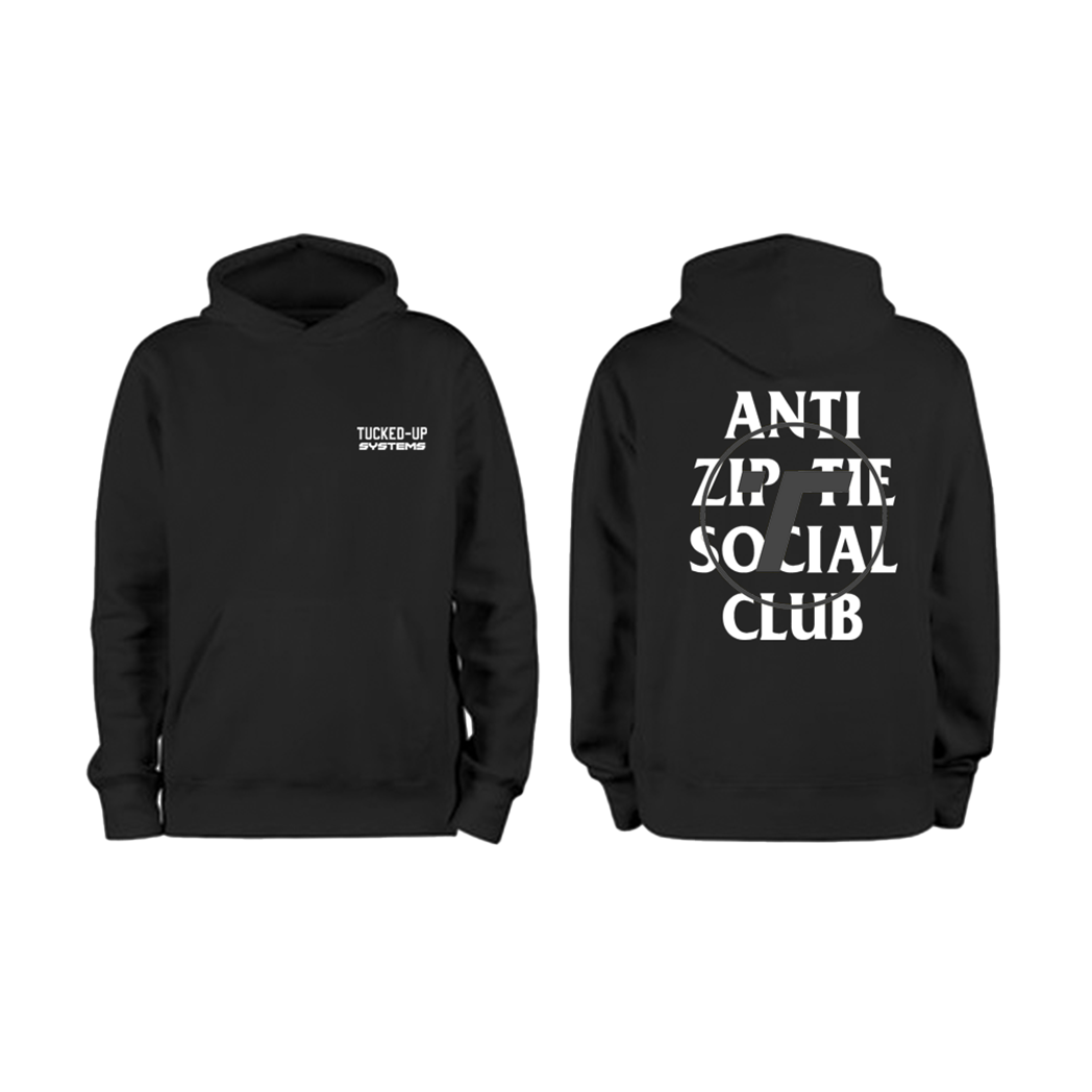 ANTI ZIP TIE SOCIAL CLUB HOODIE Tucked Up Systems