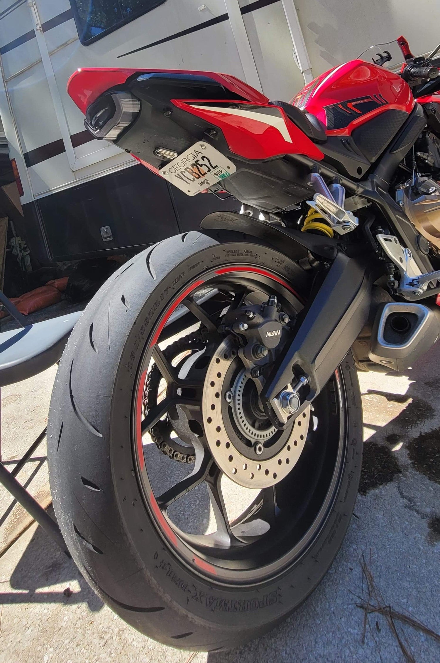 2019-2020 HONDA CBR/CB650R TUCKED LICENSE PLATE MOUNT Customer Feature Tail Tidy